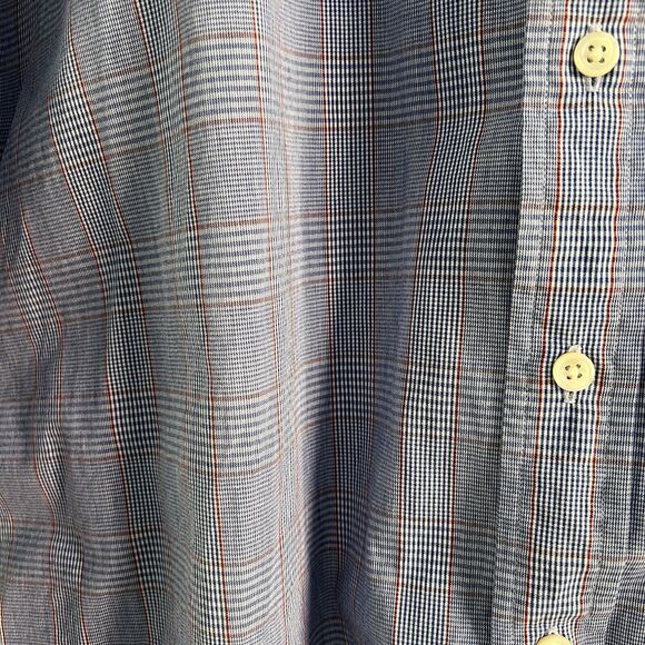 Vintage J.Crew Oarsman Plaid Blue Shirt Festive Button Up Casual Size 16-35 - Picture 3 of 7